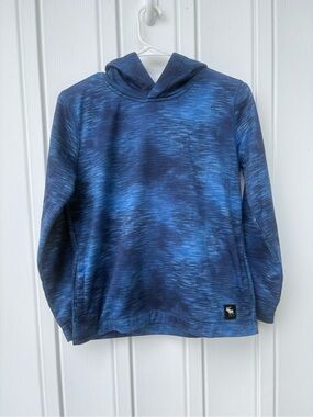 Abercrombie Kids Blue Space Dye Performance Fleece Hoodie Pullover Boy's Size XL